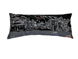 35" Black Vail Nighttime Skyline Lumbar Decorative Pillow - Homeroots - Flyclothing LLC