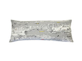 35" White Venice Daylight Skyline Lumbar Decorative Pillow - Homeroots - Flyclothing LLC
