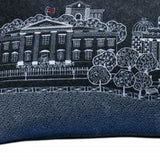 35" Black Washington DC Nighttime Skyline Lumbar Decorative Pillow - Homeroots - Flyclothing LLC