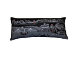 35" Black Wichita Nighttime Skyline Lumbar Decorative Pillow - Homeroots - Flyclothing LLC