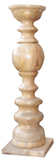 29" Natural Floor Solid Wood Candle Holder - Homeroots