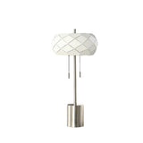 28" Silver Metal Table Lamp With Geometric Laser Cut Metal Shade - Homeroots - Flyclothing LLC