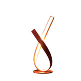 17" Red Modern Abstract Ribbons Table Lamp - Homeroots - Flyclothing LLC
