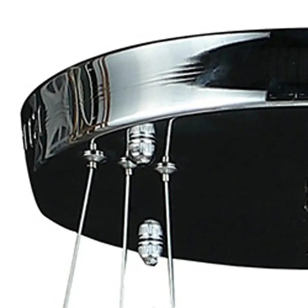 Silver Metal and Crystals LED Dimmable Chandelier - Homeroots - Flyclothing LLC
