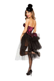 Roma Costume 3pc Burlesque Girl - Roma Costume - Flyclothing LLC