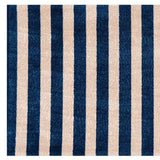 2' X 4' Navy And Sand Striped Tufted Washable Non Skid Area Rug - Homeroots - Flyclothing LLC
