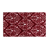 2' X 4' Red And White Ikat Tufted Washable Non Skid Area Rug - Homeroots - Flyclothing LLC