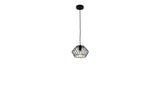 Black Metal Cage Modern Industrial Single Bulb Hanging Pendent Light - Homeroots - Flyclothing LLC
