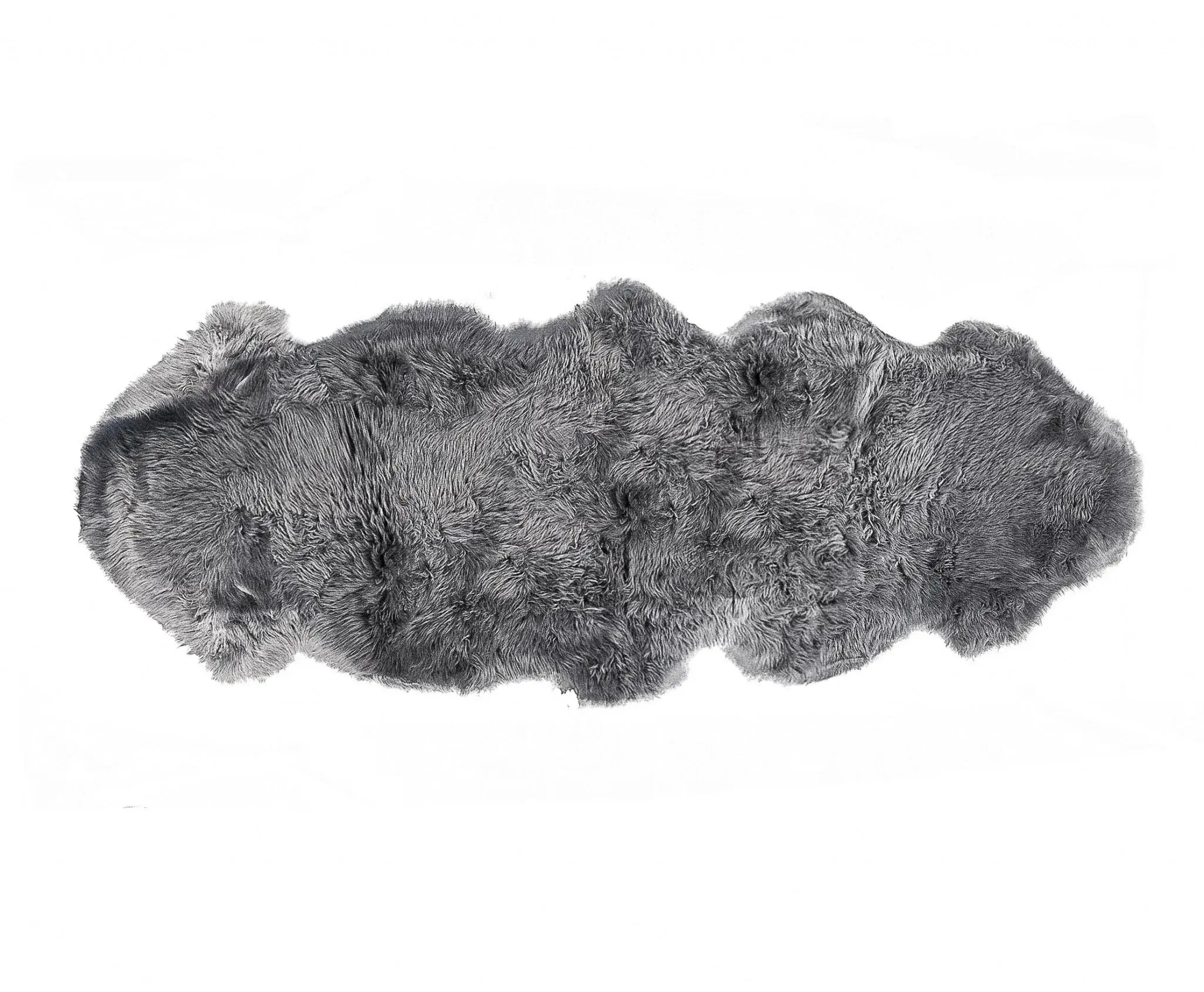 2' X 6' Dark Gray New Zealand Lambs Wool Handmade Area Rug - Homeroots - Flyclothing LLC