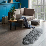 2' X 6' Dark Gray New Zealand Lambs Wool Handmade Area Rug - Homeroots - Flyclothing LLC