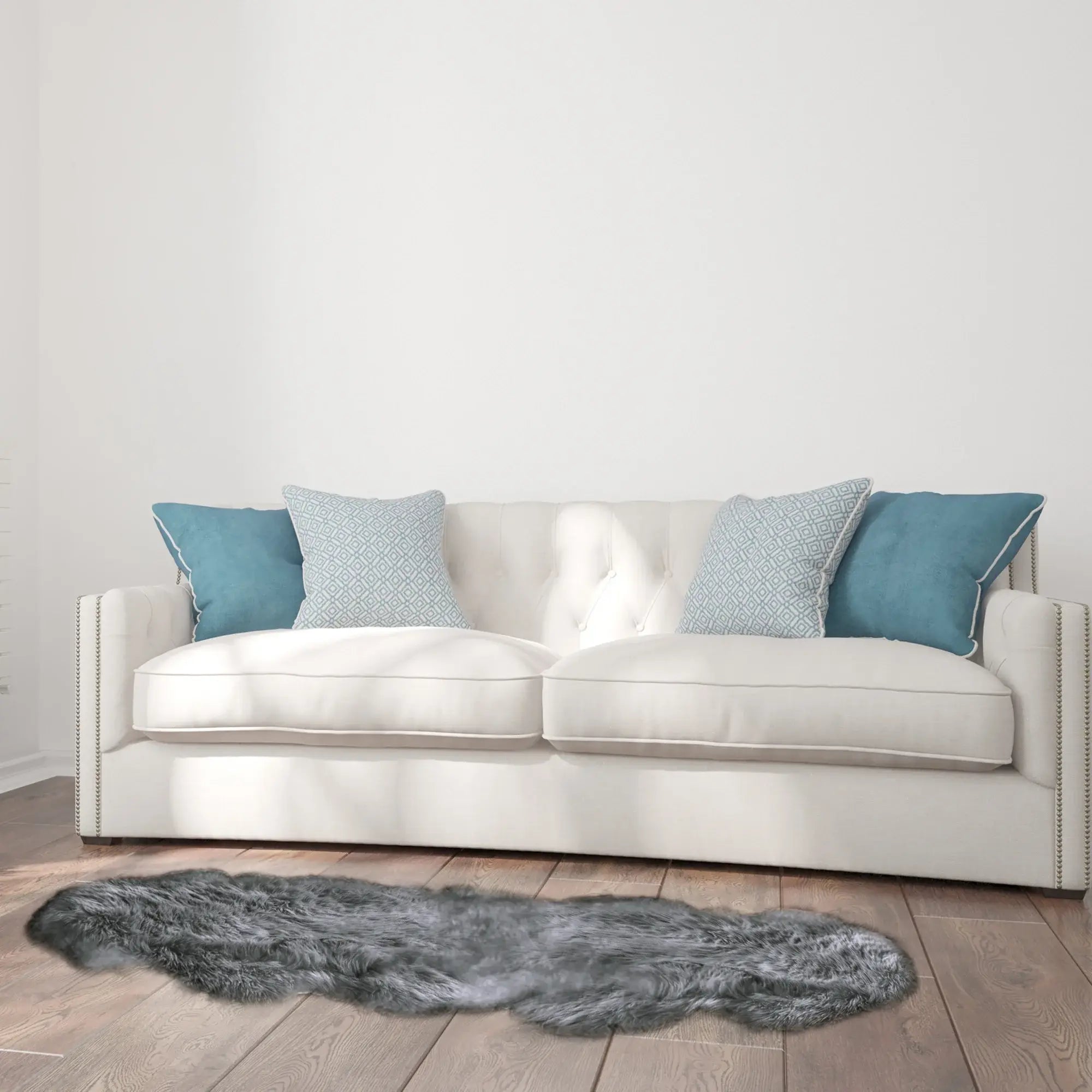 2' X 6' Dark Gray New Zealand Lambs Wool Handmade Area Rug - Homeroots - Flyclothing LLC
