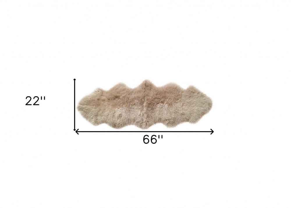 2' X 6' Platinum New Zealand Lambs Wool Handmade Area Rug - Homeroots - Flyclothing LLC