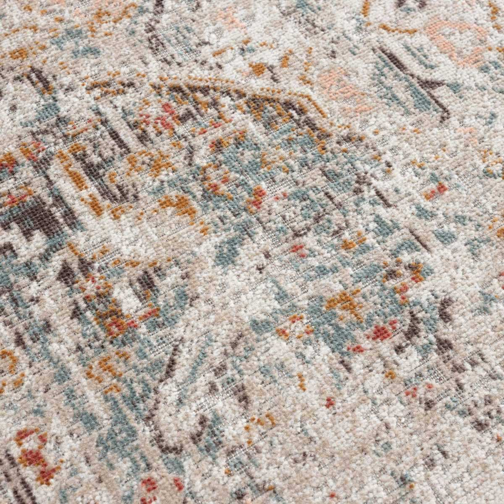 5' X 8' Beige Abstract Stain Resistant Indoor Outdoor Area Rug - Homeroots - Flyclothing LLC