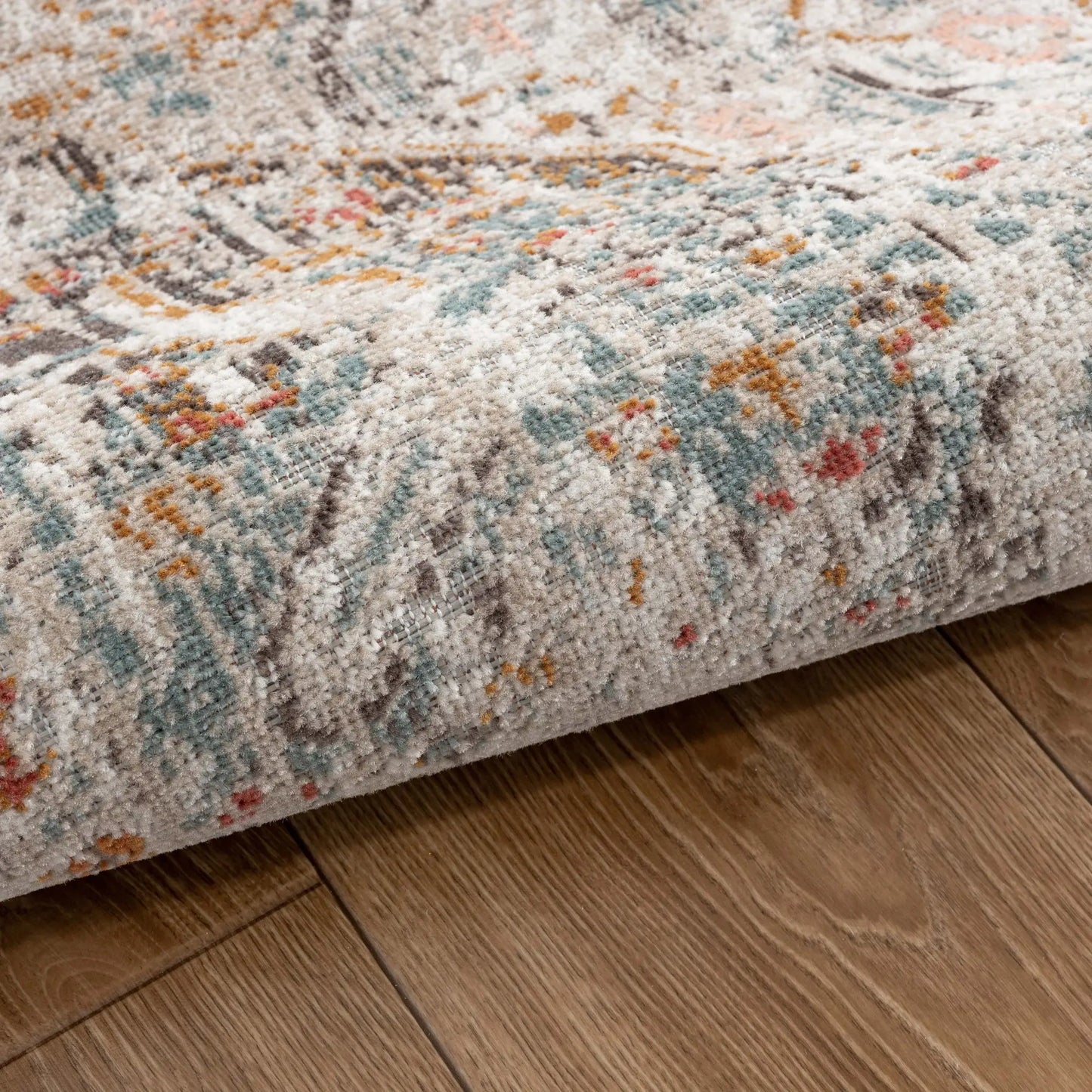 5' X 8' Beige Abstract Stain Resistant Indoor Outdoor Area Rug - Homeroots - Flyclothing LLC