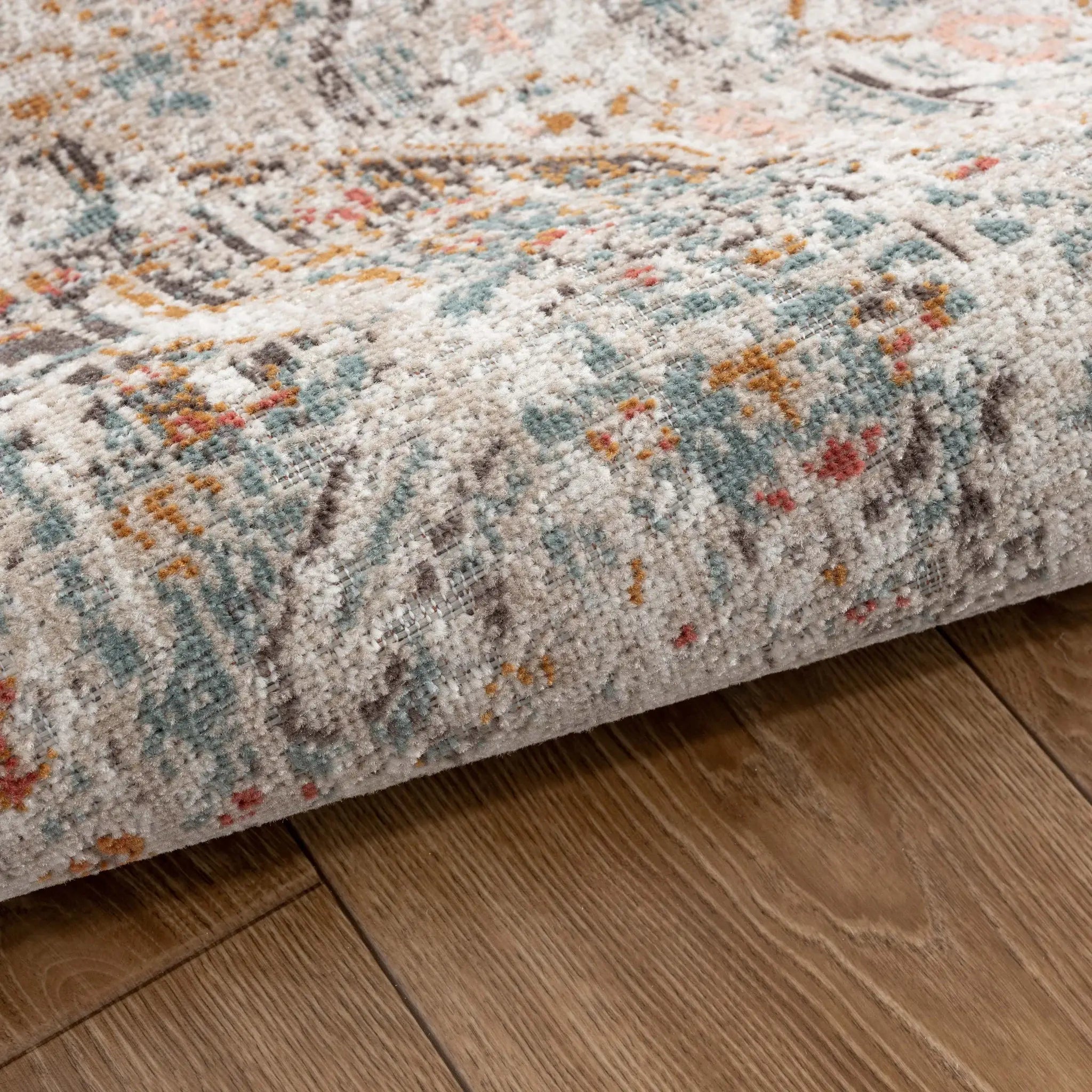 5' X 8' Beige Abstract Stain Resistant Indoor Outdoor Area Rug - Homeroots - Flyclothing LLC