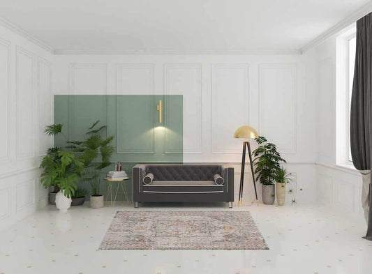 5' X 8' Beige Abstract Stain Resistant Indoor Outdoor Area Rug - Homeroots - Flyclothing LLC