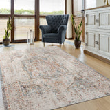 9' X 12' Beige Abstract Stain Resistant Indoor Outdoor Area Rug - Homeroots - Flyclothing LLC