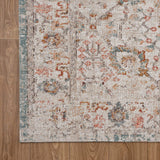 5' X 8' Beige Floral Stain Resistant Indoor Outdoor Area Rug - Homeroots - Flyclothing LLC