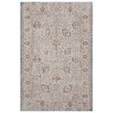 8' X 10' Beige Floral Stain Resistant Indoor Outdoor Area Rug