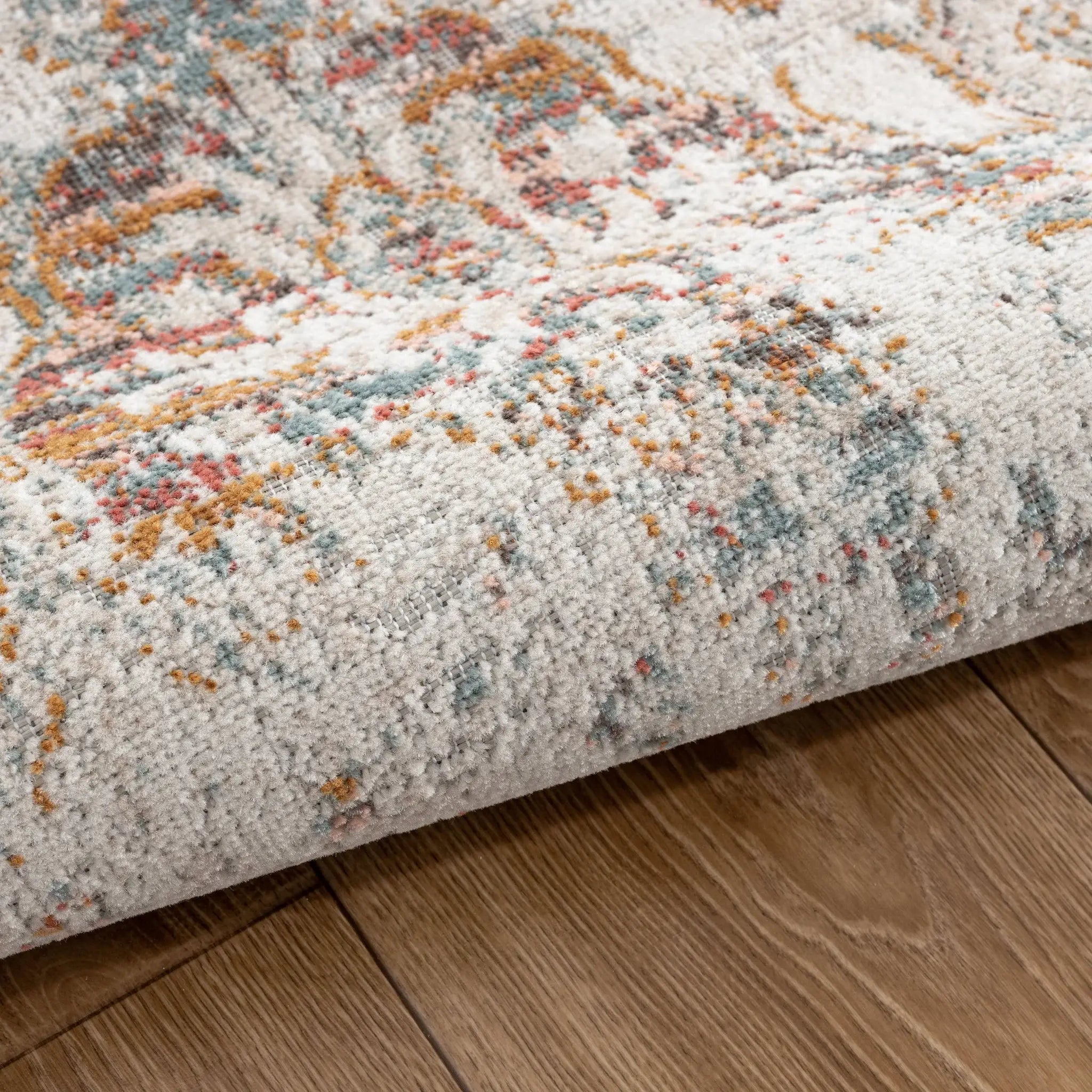 8' X 10' Beige Damask Stain Resistant Indoor Outdoor Area Rug - Homeroots - Flyclothing LLC