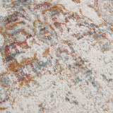 9' X 12' Beige Damask Stain Resistant Indoor Outdoor Area Rug - Homeroots - Flyclothing LLC