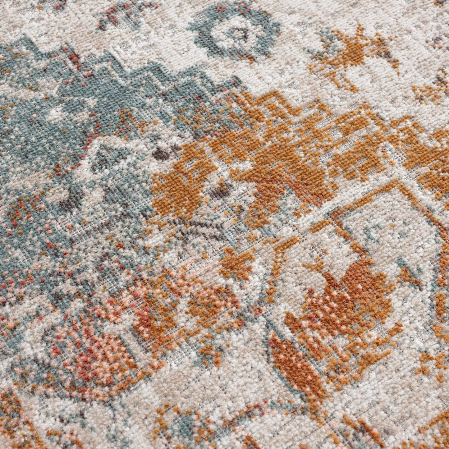 5' X 8' Beige Abstract Stain Resistant Indoor Outdoor Area Rug - Homeroots - Flyclothing LLC
