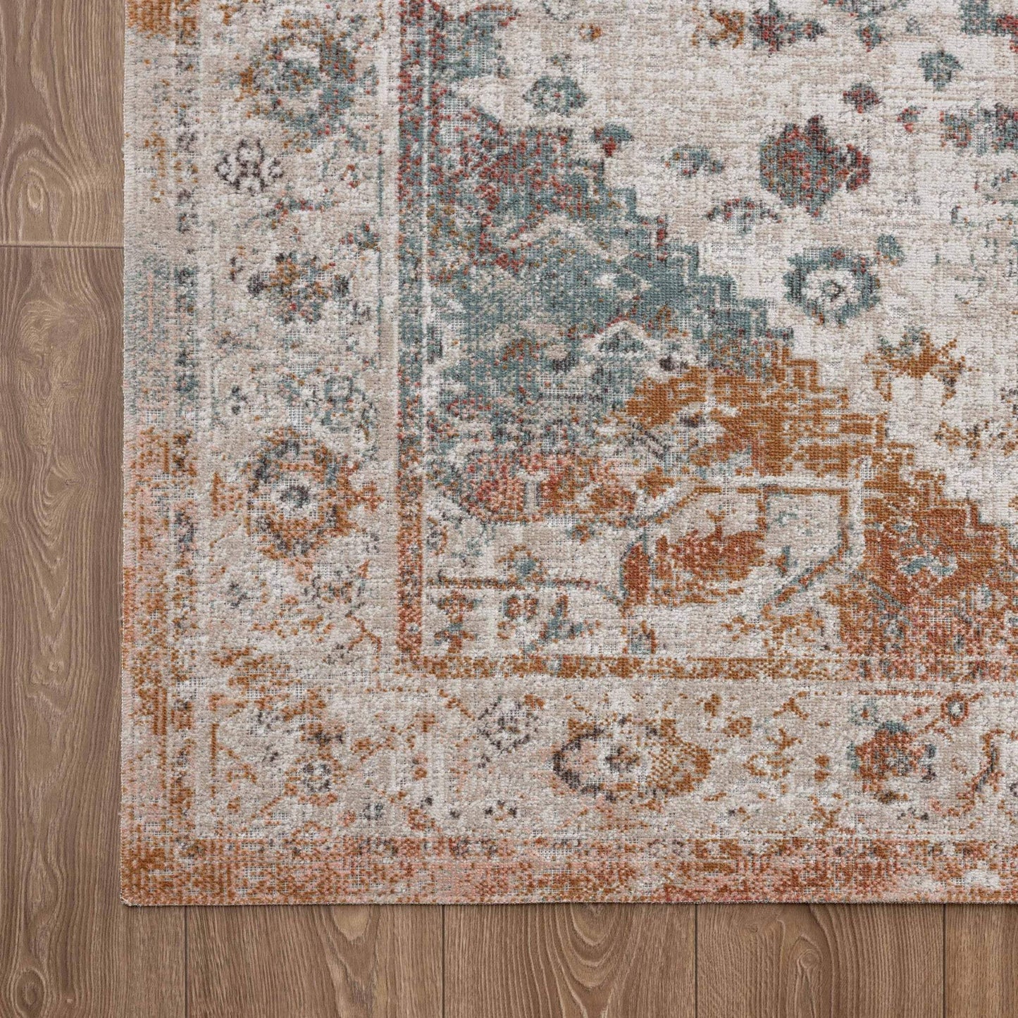 5' X 8' Beige Abstract Stain Resistant Indoor Outdoor Area Rug - Homeroots - Flyclothing LLC