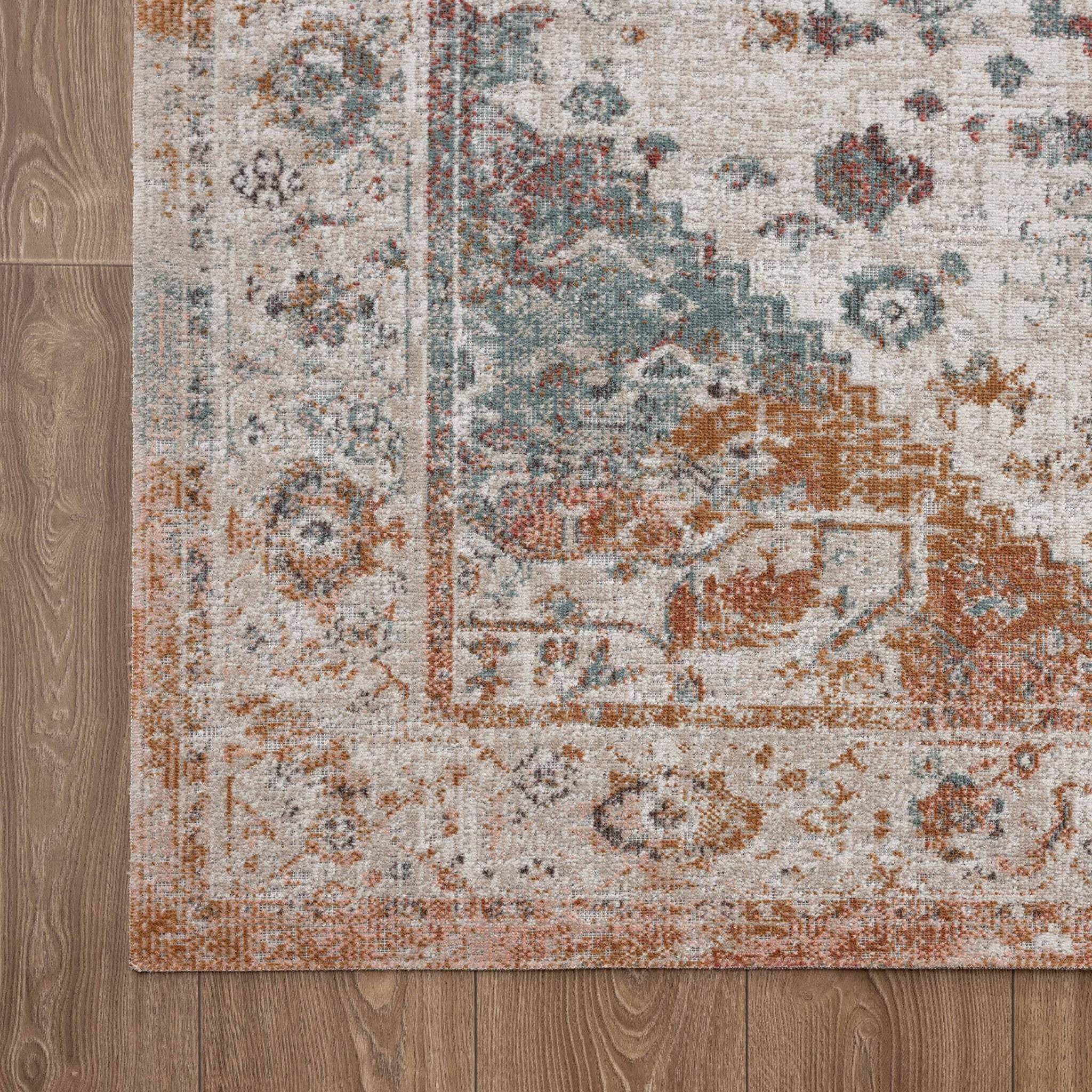 5' X 8' Beige Abstract Stain Resistant Indoor Outdoor Area Rug - Homeroots - Flyclothing LLC