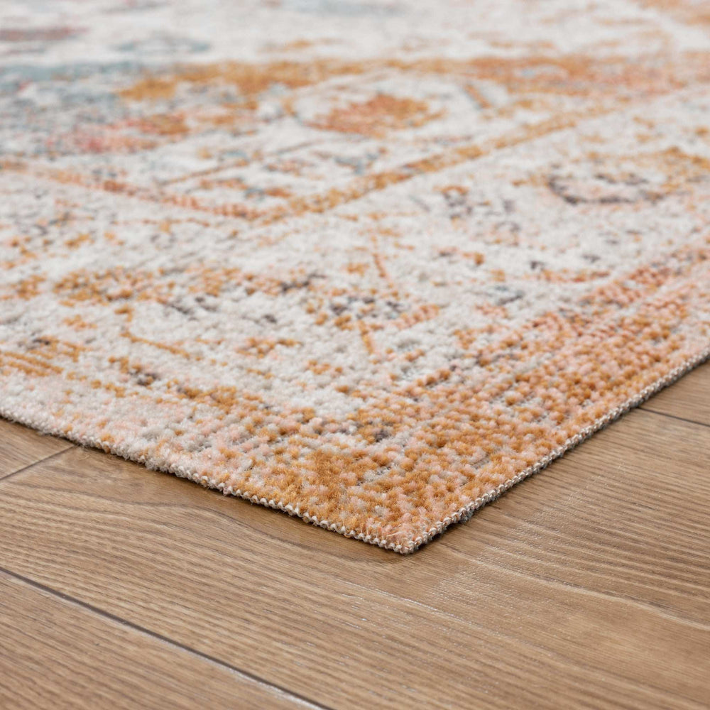 5' X 8' Beige Abstract Stain Resistant Indoor Outdoor Area Rug - Homeroots - Flyclothing LLC