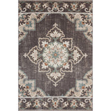 5' X 8' Brown Floral Stain Resistant Indoor Outdoor Area Rug - Homeroots
