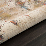 4' X 6' Gray And Ivory Abstract Power Loom Distressed Stain Resistant Area Rug - Homeroots - Flyclothing LLC