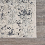 2' X 3' Cream And Gray Damask Stain Resistant Area Rug - Homeroots - Flyclothing LLC