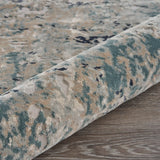 8' X 11' Gray Blue Taupe And Cream Abstract Distressed Stain Resistant Area Rug - Homeroots - Flyclothing LLC