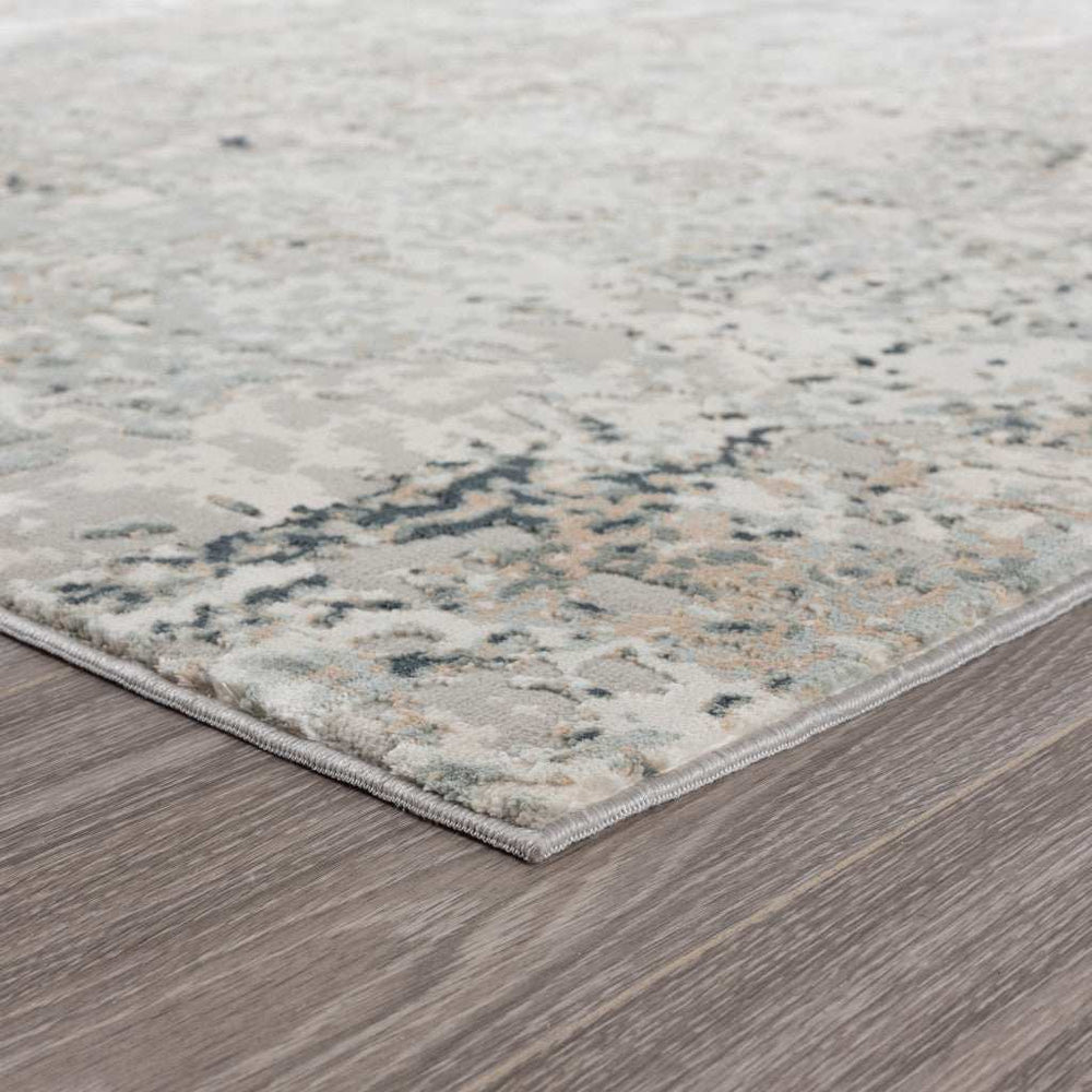 2' X 3' Gray Cream And Taupe Abstract Distressed Stain Resistant Area Rug - Homeroots - Flyclothing LLC