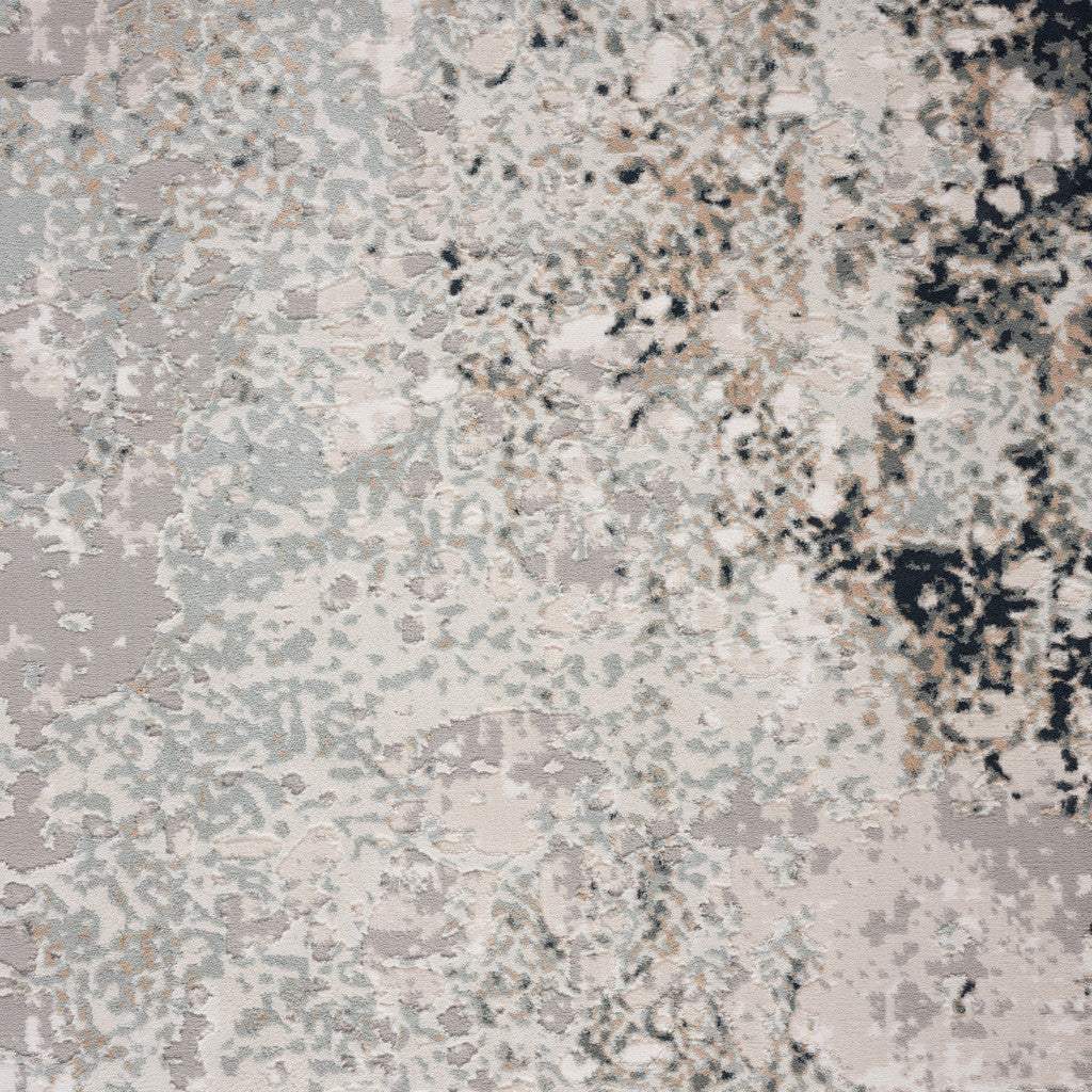 5' X 7' Gray Cream And Taupe Abstract Distressed Stain Resistant Area Rug - Homeroots - Flyclothing LLC