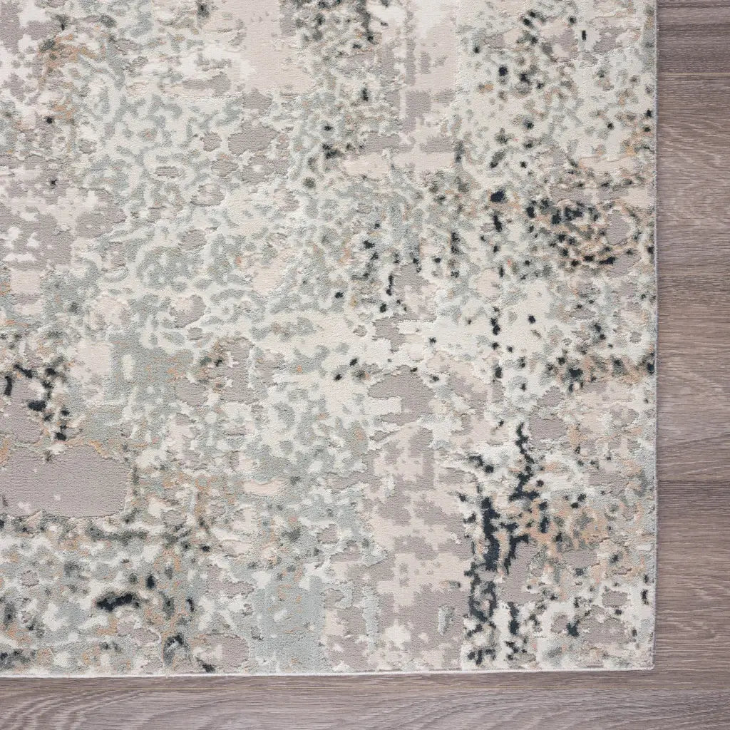 5' X 7' Gray Cream And Taupe Abstract Distressed Stain Resistant Area Rug - Homeroots - Flyclothing LLC
