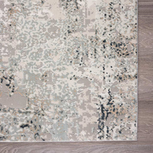 8' X 10' Gray Cream And Taupe Abstract Stain Resistant Area Rug - Homeroots - Flyclothing LLC