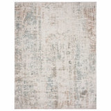 2' X 3' Gray Blue Taupe And Cream Abstract Distressed Stain Resistant Area Rug - Homeroots - Flyclothing LLC