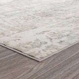 2' X 3' Gray Blue Taupe And Cream Abstract Distressed Stain Resistant Area Rug - Homeroots - Flyclothing LLC