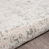 2' X 3' Gray Blue Taupe And Cream Abstract Distressed Stain Resistant Area Rug - Homeroots - Flyclothing LLC