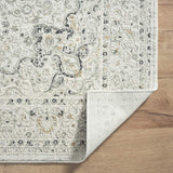 2' X 3' Ivory Gray And Taupe Floral Stain Resistant Area Rug - Homeroots - Flyclothing LLC