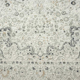4' X 6' Ivory and Gray Floral Medallion Stain Resistant Area Rug - Homeroots - Flyclothing LLC