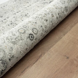 4' X 6' Ivory and Gray Floral Medallion Stain Resistant Area Rug - Homeroots - Flyclothing LLC