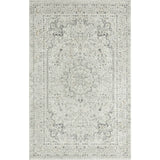 9' X 12' Ivory Gray And Taupe Floral Power Loom Stain Resistant Area Rug - Homeroots - Flyclothing LLC