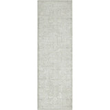2' X 6' Ivory And Gray Floral Stain Resistant Area Rug - Homeroots - Flyclothing LLC