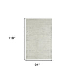 8' X 10' Ivory And Gray Floral Power Loom Distressed Stain Resistant Area Rug - Homeroots - Flyclothing LLC