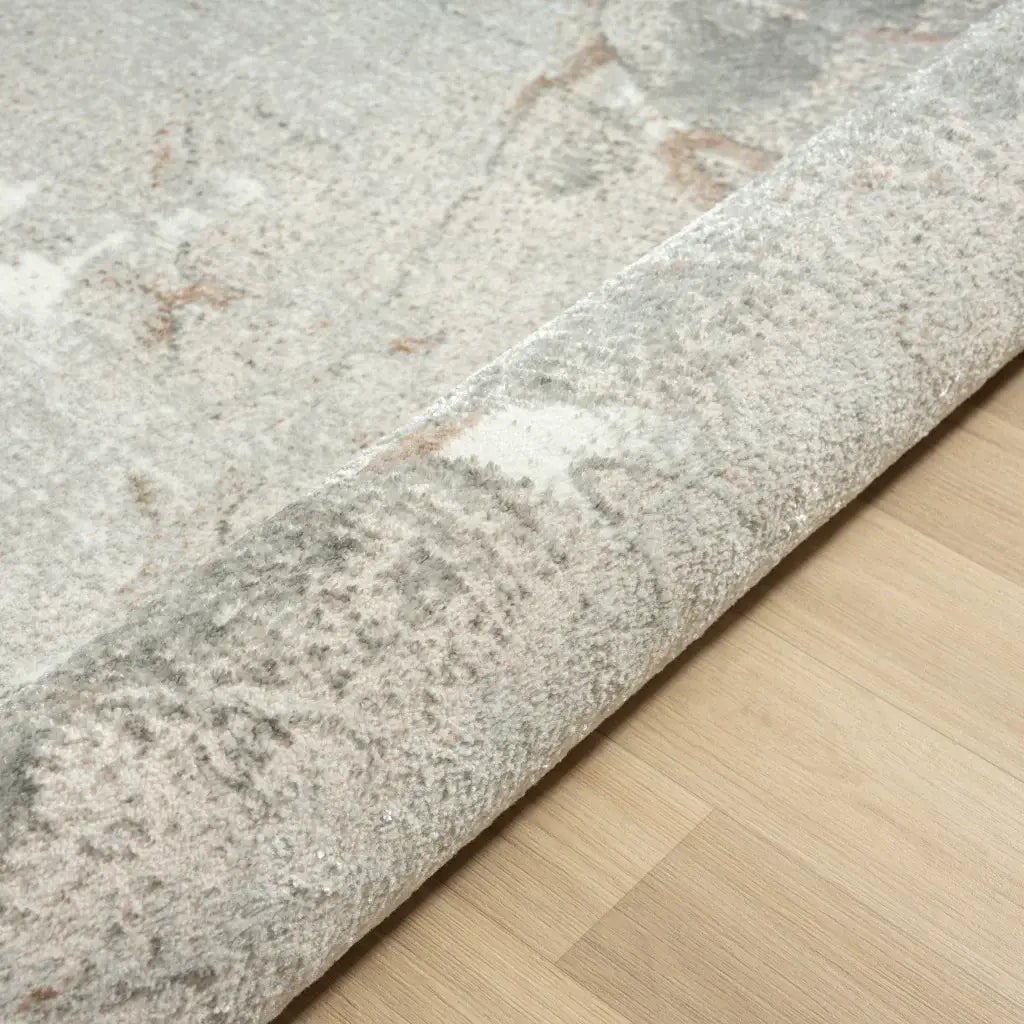 5' X 7' Beige Gray And Brown Abstract Stain Resistant Area Rug - Homeroots - Flyclothing LLC