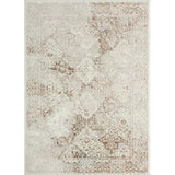 5' X 7' Beige Cream And Brown Damask Stain Resistant Area Rug - Homeroots - Flyclothing LLC
