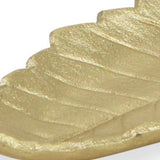 10" Gold Leaf Metal Handmade Tray - Homeroots - Flyclothing LLC