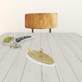 10" Gold Leaf Metal Handmade Tray - Homeroots - Flyclothing LLC